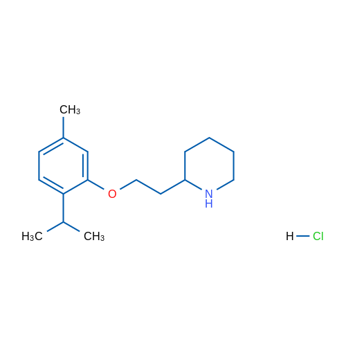 2-(2-(2-Isopropyl-5-methylphenoxy)ethyl)piperidine hydrochloride 1g