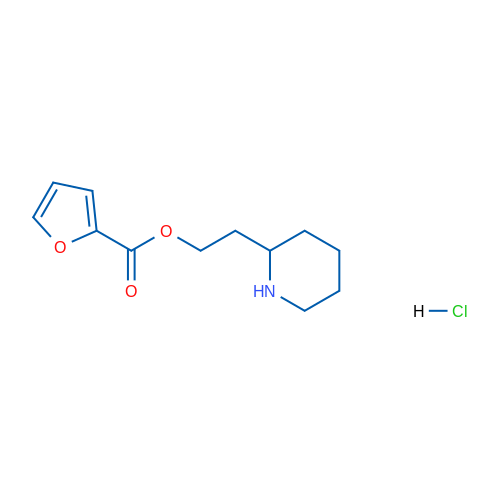 2-(Piperidin-2-yl)ethyl furan-2-carboxylate hydrochloride 1g