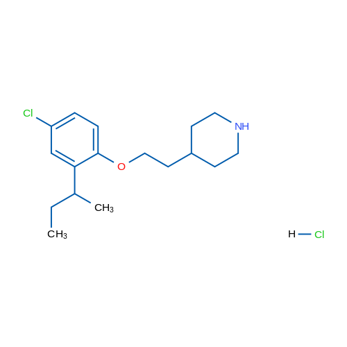 4-(2-(2-(sec-Butyl)-4-chlorophenoxy)ethyl)piperidine hydrochloride 1g