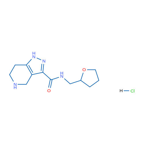 N-((Tetrahydrofuran-2-yl)methyl)-4,5,6,7-tetrahydro-1H-pyrazolo[4,3-c]pyridine-3-carboxamide hydrochloride 5g