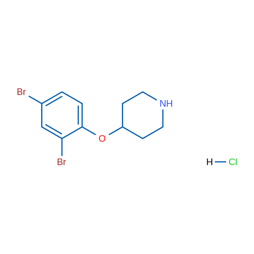 4-(2,4-Dibromophenoxy)piperidine hydrochloride 5g