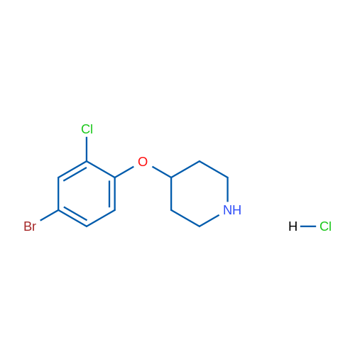 4-(4-Bromo-2-chlorophenoxy)piperidine hydrochloride 5g