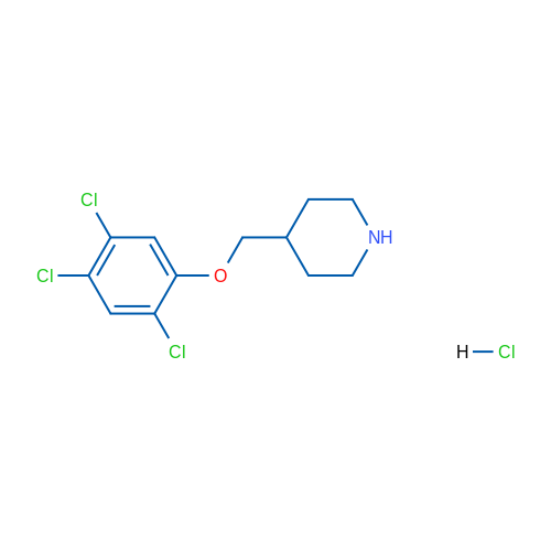 4-((2,4,5-Trichlorophenoxy)methyl)piperidine hydrochloride 5g