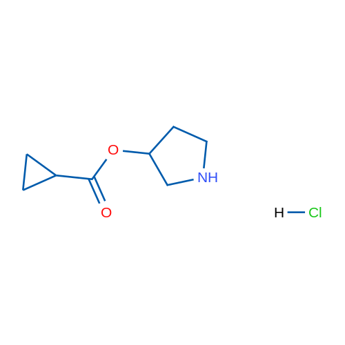 Pyrrolidin-3-yl cyclopropanecarboxylate hydrochloride 1g
