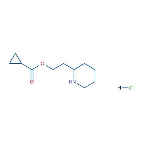 2-(Piperidin-2-yl)ethyl cyclopropanecarboxylate hydrochloride 5g