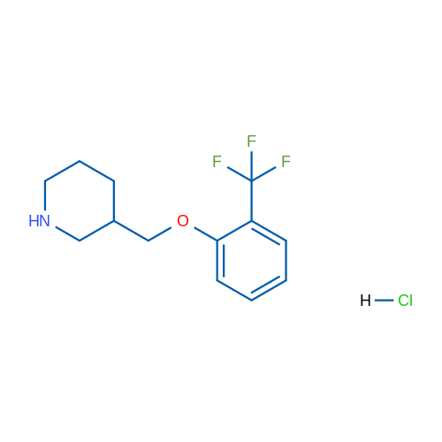 3-((2-(Trifluoromethyl)phenoxy)methyl)piperidine hydrochloride 1g