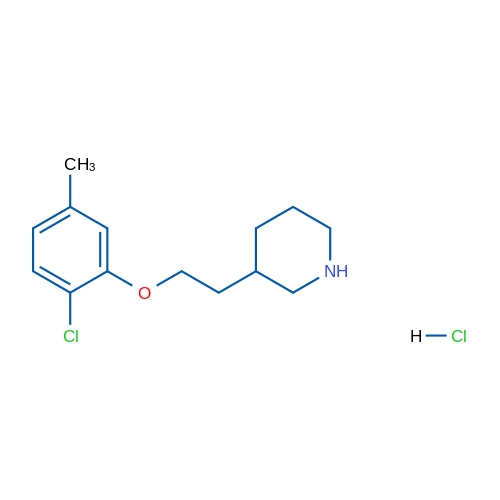 3-(2-(2-Chloro-5-methylphenoxy)ethyl)piperidine hydrochloride 5g