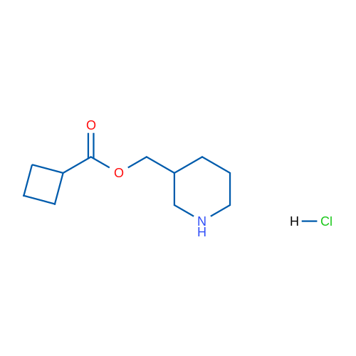 Piperidin-3-ylmethyl cyclobutanecarboxylate hydrochloride 5g