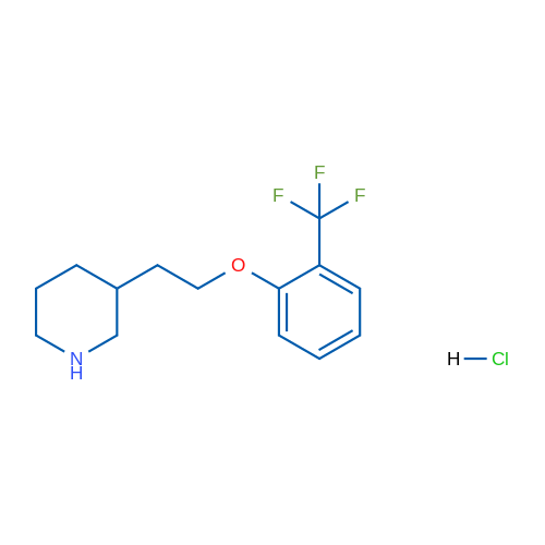 3-(2-(2-(Trifluoromethyl)phenoxy)ethyl)piperidine hydrochloride 5g