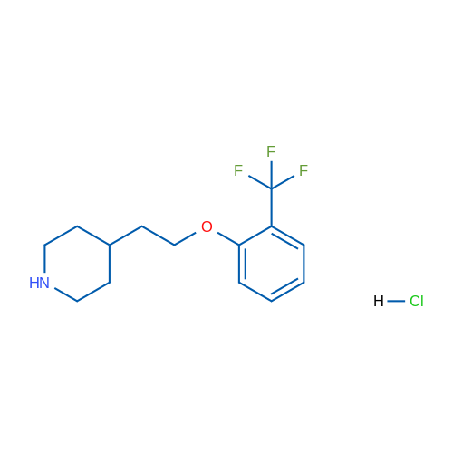 4-(2-(2-(Trifluoromethyl)phenoxy)ethyl)piperidine hydrochloride 1g