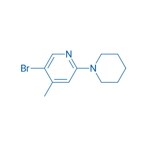 5-Bromo-4-methyl-2-(piperidin-1-yl)pyridine 250mg