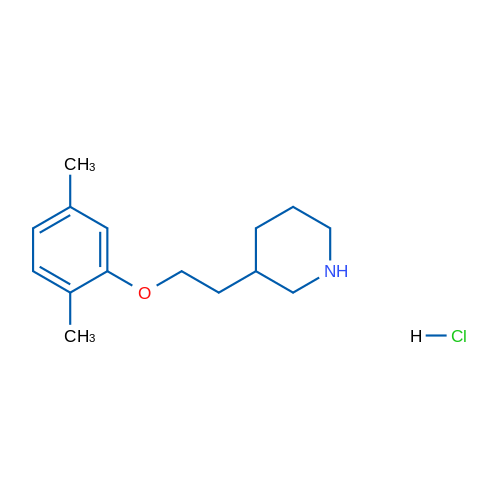 3-(2-(2,5-Dimethylphenoxy)ethyl)piperidine hydrochloride 1g