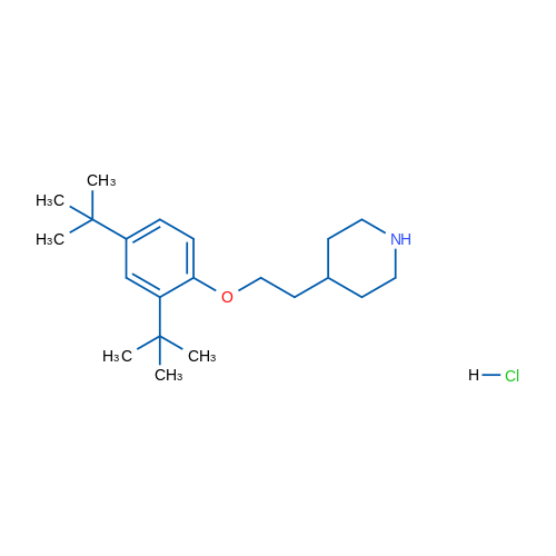 4-(2-(2,4-Di-tert-butylphenoxy)ethyl)piperidine hydrochloride 5g
