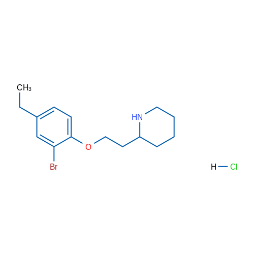 2-(2-(2-Bromo-4-ethylphenoxy)ethyl)piperidine hydrochloride 5g