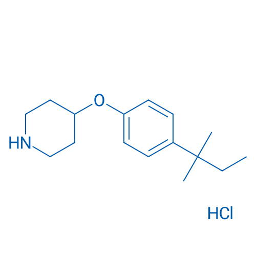 4-(4-(tert-Pentyl)phenoxy)piperidine hydrochloride 1g