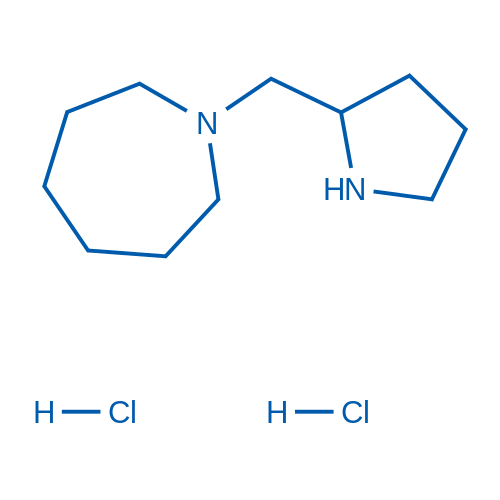 1-(Pyrrolidin-2-ylmethyl)azepane dihydrochloride 250mg