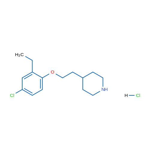 4-(2-(4-Chloro-2-ethylphenoxy)ethyl)piperidine hydrochloride 1g