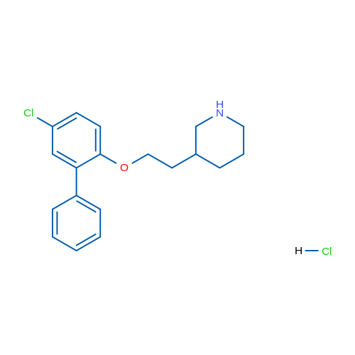 3-(2-((5-Chloro-[1,1'-biphenyl]-2-yl)oxy)ethyl)piperidine hydrochloride 1g