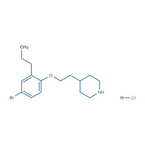 4-(2-(4-Bromo-2-propylphenoxy)ethyl)piperidine hydrochloride 5g