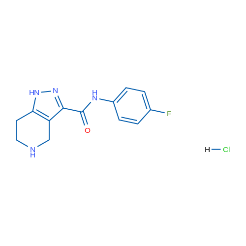 N-(4-Fluorophenyl)-4,5,6,7-tetrahydro-1H-pyrazolo[4,3-c]pyridine-3-carboxamide hydrochloride 5g
