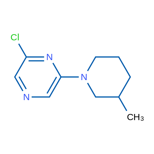 2-Chloro-6-(3-methylpiperidin-1-yl)pyrazine 1g