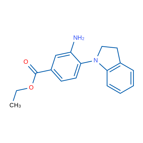 Ethyl 3-amino-4-(indolin-1-yl)benzoate 1g
