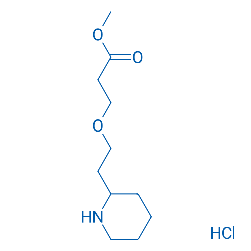 Methyl 3-(2-(piperidin-2-yl)ethoxy)propanoate hydrochloride 1g