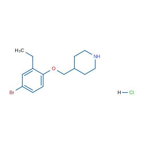 4-((4-Bromo-2-ethylphenoxy)methyl)piperidine hydrochloride 1g