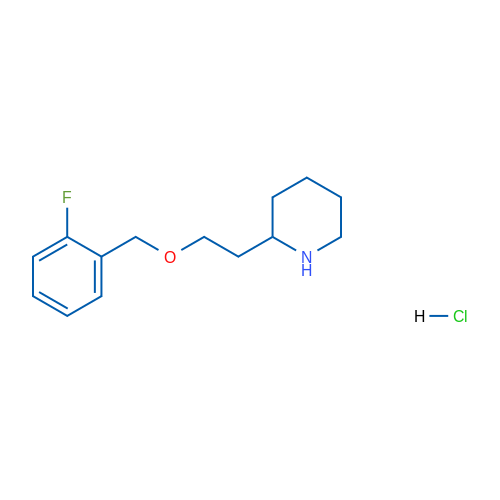 2-(2-((2-Fluorobenzyl)oxy)ethyl)piperidine hydrochloride 1g