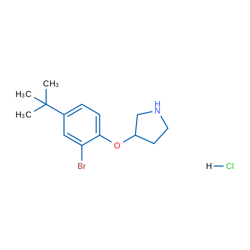 3-(2-Bromo-4-(tert-butyl)phenoxy)pyrrolidine hydrochloride 5g