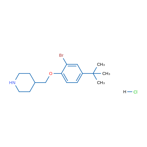 4-((2-Bromo-4-(tert-butyl)phenoxy)methyl)piperidine hydrochloride 5g
