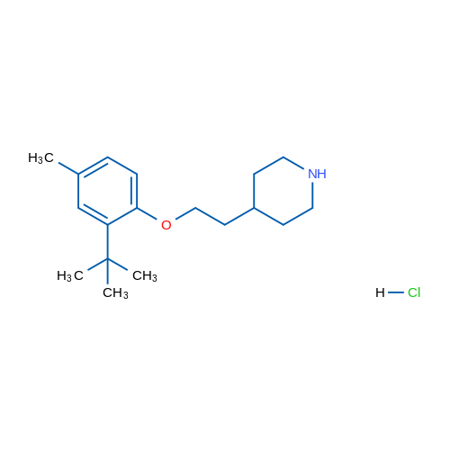4-(2-(2-(tert-Butyl)-4-methylphenoxy)ethyl)piperidine hydrochloride 1g