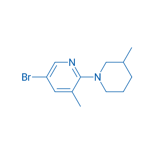 5-Bromo-3-methyl-2-(3-methylpiperidin-1-yl)pyridine 1g