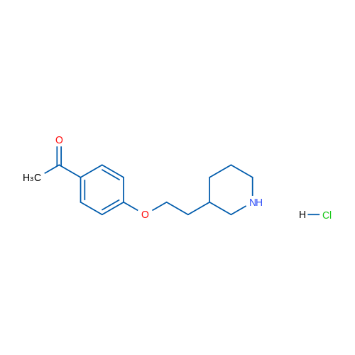 1-(4-(2-(Piperidin-3-yl)ethoxy)phenyl)ethanone hydrochloride 5g