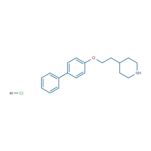 4-(2-([1,1'-Biphenyl]-4-yloxy)ethyl)piperidine hydrochloride 5g