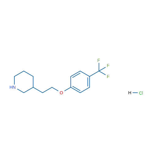 3-(2-(4-(Trifluoromethyl)phenoxy)ethyl)piperidine hydrochloride 1g