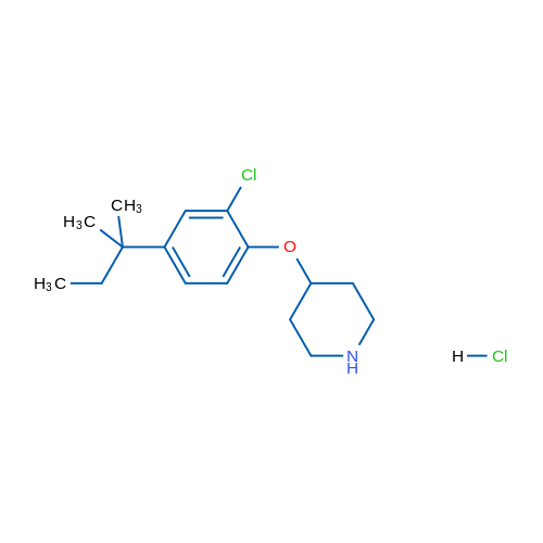 4-(2-Chloro-4-(tert-pentyl)phenoxy)piperidine hydrochloride 5g