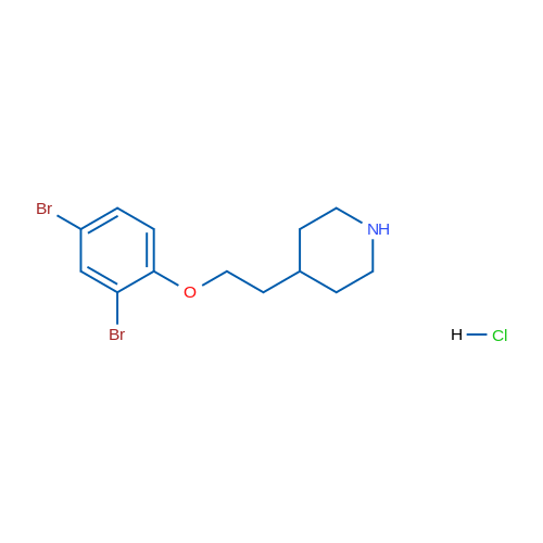 4-(2-(2,4-Dibromophenoxy)ethyl)piperidine hydrochloride 1g
