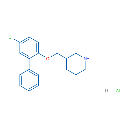 3-(((5-Chloro-[1,1'-biphenyl]-2-yl)oxy)methyl)piperidine hydrochloride 1g