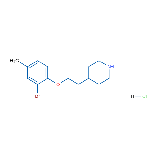 4-(2-(2-Bromo-4-methylphenoxy)ethyl)piperidine hydrochloride 5g