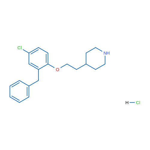 4-(2-(2-Benzyl-4-chlorophenoxy)ethyl)piperidine hydrochloride 1g