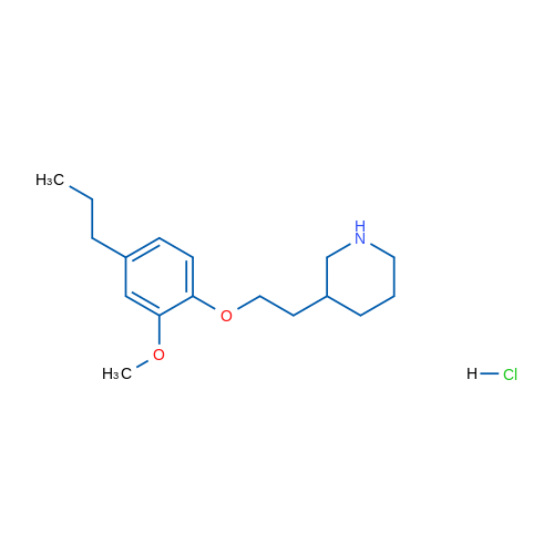 3-(2-(2-Methoxy-4-propylphenoxy)ethyl)piperidine hydrochloride 5g