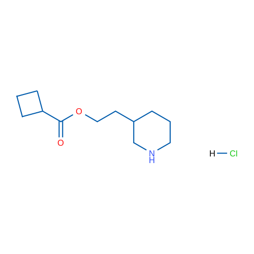 2-(Piperidin-3-yl)ethyl cyclobutanecarboxylate hydrochloride 5g