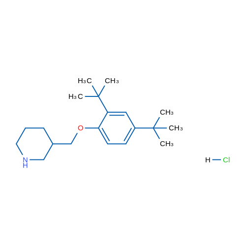 3-((2,4-Di-tert-butylphenoxy)methyl)piperidine hydrochloride 5g