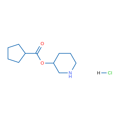 Piperidin-3-yl cyclopentanecarboxylate hydrochloride 1g
