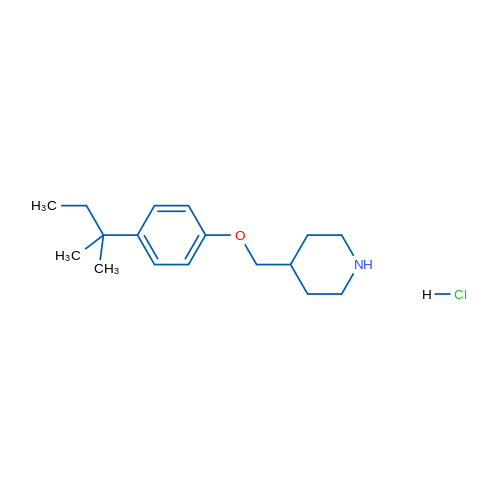 4-((4-(tert-Pentyl)phenoxy)methyl)piperidine hydrochloride 1g