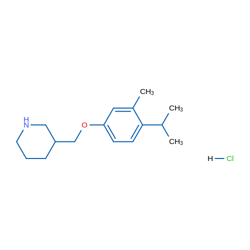 3-((4-Isopropyl-3-methylphenoxy)methyl)piperidine hydrochloride 5g