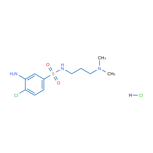 3-Amino-4-chloro-N-(3-(dimethylamino)propyl)benzenesulfonamide hydrochloride 5g