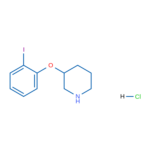 3-(2-Iodophenoxy)piperidine hydrochloride 1g