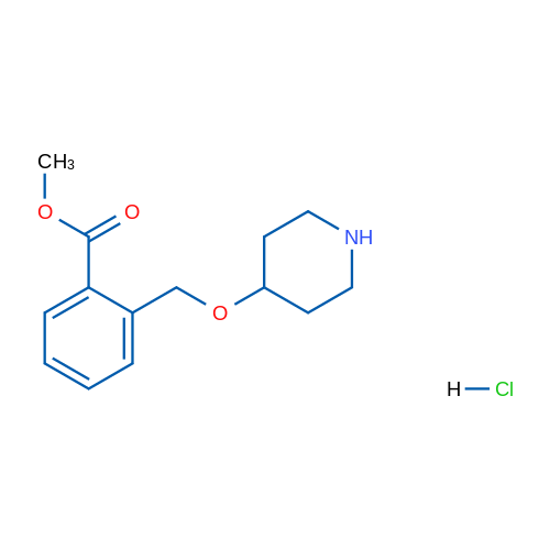Methyl 2-((piperidin-4-yloxy)methyl)benzoate hydrochloride 1g